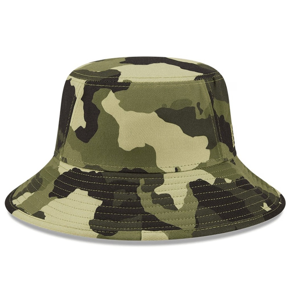 New Era Chicago Cubs Armed Forces Day Camo Bucket Hat Green Woodland Camouflage - Picture 3 of 3